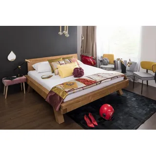 SalesFever Balkenbett 140 x 200 cm Natur