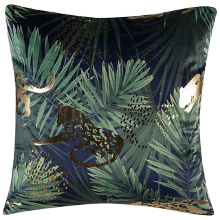 Dekokissen Dschungel-Muster dunkelgrün 45 x 45 cm 2er Set BELLEROSE