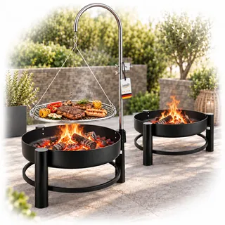Lemodo Holzkohlegrill schwarz