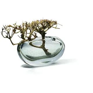 PHILIPPI Kugelvase, Glas, mundgeblasen, 22 cm (h) weiß