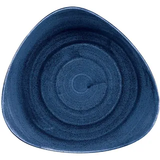 CHURCHILL Stonecast -Triangle Plate Teller- Durchmesser: Ø22,9cm, Farbe wählbar (Cobalt Blue)
