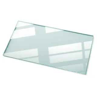 Tulup Tischplatte 120 x 60 cm Glas transparent