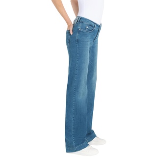 MAC Dream Wide Leg Jeans in mittelblauer Waschung-D34 / L32