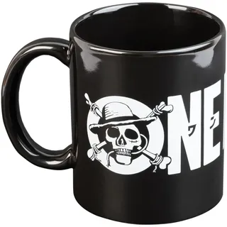 One Piece Tasse Live Action Netflix Realverfilmung schwarz/weiß, bedruckt, 100% Keramik, Fassungsvermögen ca. 315 ml.