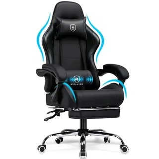 GTPLAYER Gaming Stuhl Kunstleder Schwarz