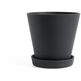 Blumentopf | Flowerpot with Saucer | schwarz - X-Large