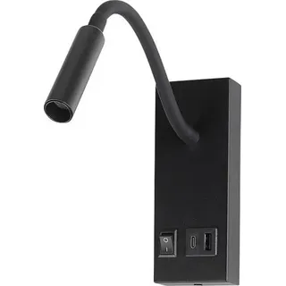 V-TAC VT-88064 241516 Wand-Nachttischlampe EEK: G (A - G) 3W Schwarz