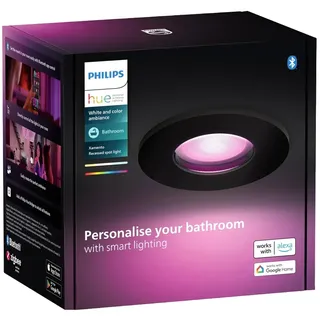Philips Xamento Einbaustrahler 1 flg. rund schwarz