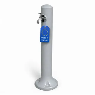 YourCasa Gartenbrunnen Monolith Wassersäule Garten 90cm Granit-Optik, Made in Europe grau
