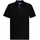 Reg Contrast Rugger Kurzarm-poloshirt Black M