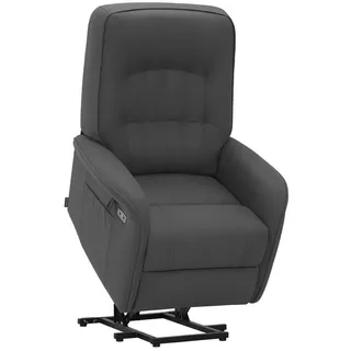 M MCombo Fernsehsessel M MCombo Mikrofaser 67 x 111 x 90 cm Grau elektrisch mit Aufstehhilfe und Massagefunktion