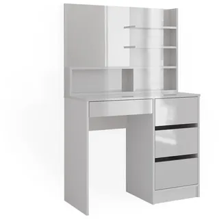 Vicco Schminktisch Sherry Weiß Hochglanz 90 x 75 cm Spiegel