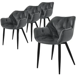 ML-Design Esszimmerstuhl Samt modern