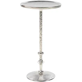 Beliani Beistelltisch, Silber rund 32x61x32 cm