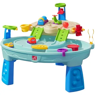 Step2 Ball Buddies Wasserspieltisch mit Bällen | Wassertisch mit 23-teiligem Zubehörset | Garten Wasser Spieltisch für Kinder oder Indoor Bälle Tisch