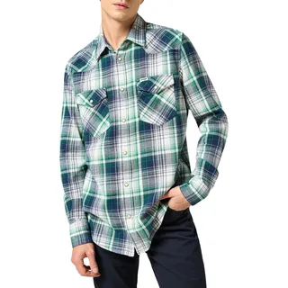 Wrangler - Hemd Herren - Slim Fit - Western Shirt - Mid Stone - M