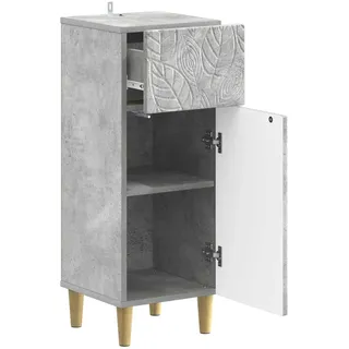 vidaXL Delft Badezimmer Aufbewahrungsschrank 30 x 31 x 80 cm Grau