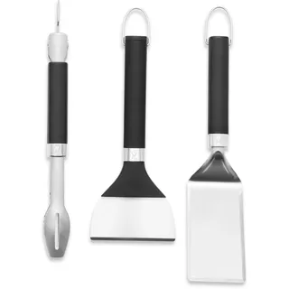 Weber Grillzange 3-teilig Edelstahl schwarz