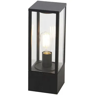 QAZQA Außenleuchte Aluminium 40 cm E27 1 Stück schwarz