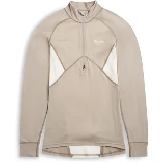 Bergans Damen Inner:Pure Merino Half Zip Longsleeve (Größe XS, beige)