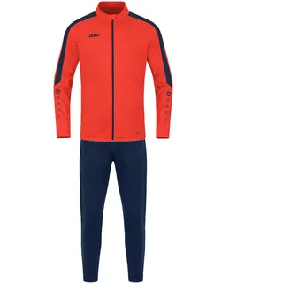 Jako Power Polyester Trainingsanzug Damen 375 flame/marine 36
