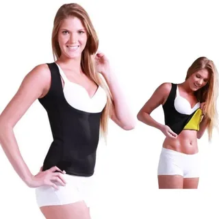 Damen Fitness Tank Top Hot Shapers Fitnessstudio Neotex Flacher Bauch Gewicht Verlieren     Xxxl