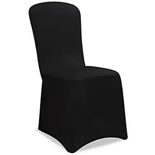 Schwarze Elastische Stuhlhussen Für Weihnachten, Hochzeiten, Veranstaltungen Und Partys – Universalform – Stuhlbezug