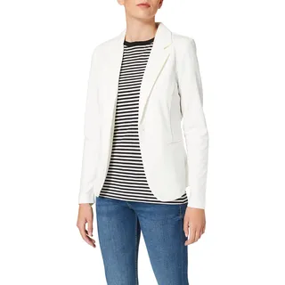 ICHI IHKATE BL Damen Blazer Kurzblazer Jacke Ein-Knopf-Blazer mit Stretch und Reverskragen, Größe:S, Farbe:Cloud Dancer (10111) - S