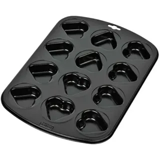 KAISER 12er Mini-Herz Muffinbackform Frühling sehr gute Antihaftbeschichtung kurze Backzeit für süße und herzhafte Rezepte