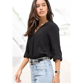 LASCANA Schlupfbluse schwarz 46