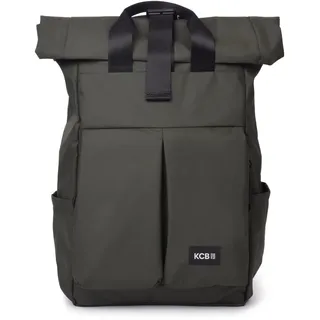 KCB Großer Diebstahlschutz-Rucksack für Herren, geräumiges und praktisches Design, Mehrzwecktaschen, Laptop- und Tablet-Fach, verstellbare Griffe, 100 % vegan, Kaki, Groß - Groß