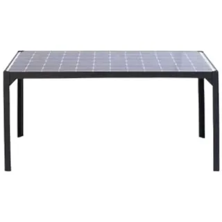 Jet-Line Gartentisch 218 x 110 x 78 cm Schwarz