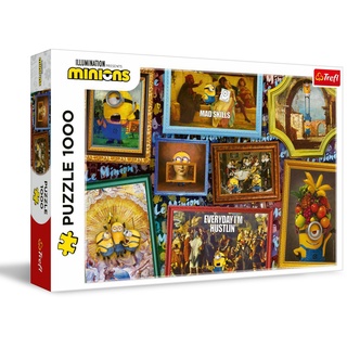 Trefl - Minions, Minions-Galerie - Puzzle 1000 Elemente - Puzzle mit Märchenfiguren, Collage mit lustigen Bildern, Moderne Puzzles für Erwachsene und Kinder ab 12 Jahren