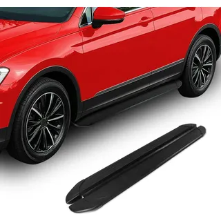 Trittbretter Seitenschweller für Mitsubishi Pajero 2007-2025 Aluminium Schwarz