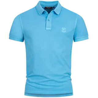 Indicode Herren INJorah Leichtes Poloshirt aus Baumwolle mit Polokragen | Klassisches Polohemd für Business und Freizeit, Herrenshirt, Freizeitshirt, Polokragenshirt, Baumwollshirt für Männer - L