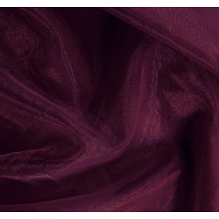 MDS Organza-Stoffbolzen für Brautkleid, Mode, Basteln, Dekorationen, seidig glänzendes Organza, 111,8 cm, Weinrot, 4,5 m