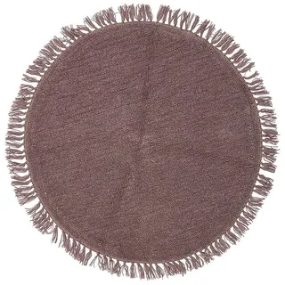 Bloomingville Wollteppich "Lenea" in Lila - Ø 110 cm