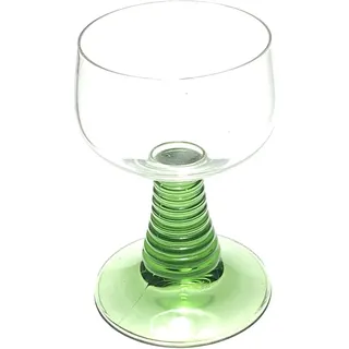 Weinglas, Römer Glas, im Römerdesign, 0,1 L, Hellgrün