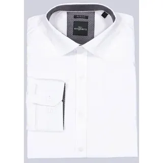 engbers Herren Hemd "My Favorite" Weiß regular uni Haifisch - 3XL