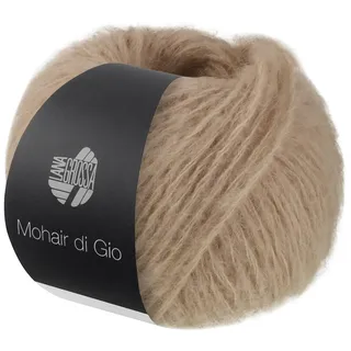 LANA GROSSA Mohair Di Gio | Locker verzwirntes Garn | Handstrickgarn aus 55% Mohair (Superkid) & 45% Schurwolle (Merino superfein) | 50g Wolle zum Stricken & Häkeln | 85m Garn FB 8