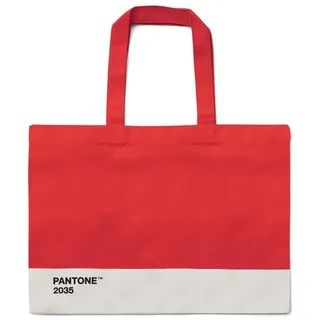 Pantone Strandtasche Baumwolle Red