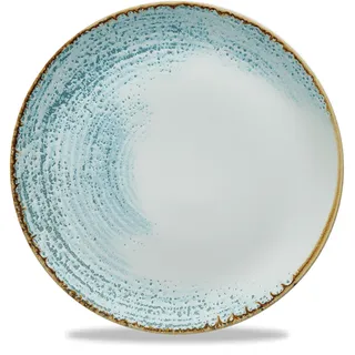 Churchill Homespun Accents Aquamarine Teller Flach Coup 26cm