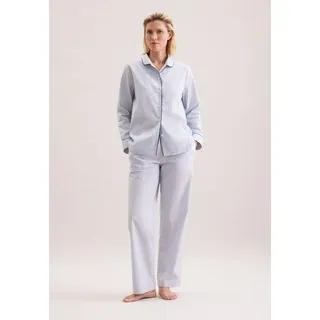 Seidensticker Pyjama Gestreift Blau XXL
