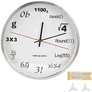 Moderne Digitale Wanduhr Im Modernen Design Für Wohnzimmer, Büro, Schlafzimmer, Café, Bar – Silber