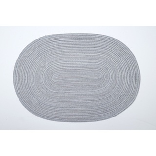 Tischset SAMBA oval (BL 48x33 cm) - grau