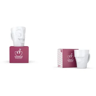 FIFTYEIGHT 58 Products TV Tassen - 2er Set - Henkelbecher Henkeltasse " WITZIG / GRUMMELIG " je ca. 350ml ...