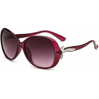 HPIRME Sonnenbrille Damen Shade Vintage Retro Sun Glasses UV400,C5 DarkPurple,one size - Einheitsgröße