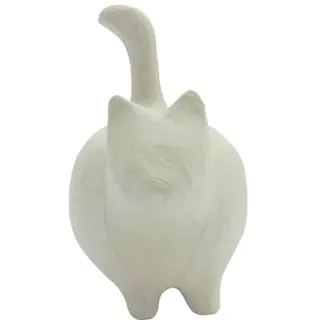 Décopatch 2x Pappmaché, Spardose stehende Katze 14x8,5x15cm Kartonbraun AC841C