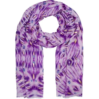 Stylebreaker Schal Batik Muster in Flieder-Violett | Gr.: onesize
