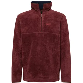 Jack Wolfskin, Chilly Walk Pullover, Zip-Sweatshirt, Cordovan Red, M, Mann